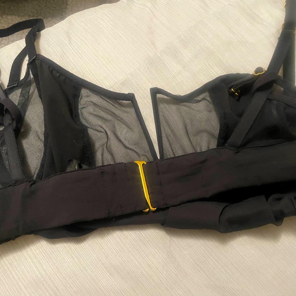 Bluebella Black Mesh Bra Intimates Sleepwear